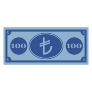 100 TL (Türk Lirası) Logo PNG Vector