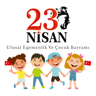 23 Nisan Ulusal Egemenlik ve Çocuk Bayramı Logo PNG Vector