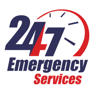 24/7 Emergency Services Logo PNG Vector