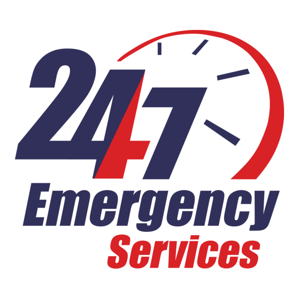 24/7 Emergency Services Logo PNG Vector