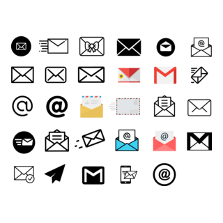 30 Email icons Logo PNG Vector