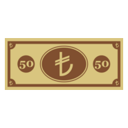 50 TL (Türk Lirası) Logo PNG Vector
