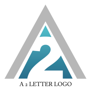 A2 Letter Design Logo PNG Vector