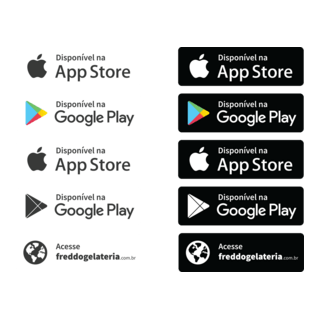 App Store and Google Play icons Logo PNG Vector