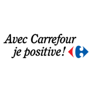 Avec Carrefour je positive! Logo PNG Vector