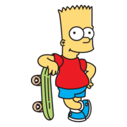bart en monpatin Logo PNG Vector