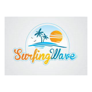 Beach Palms Logo PNG Vector