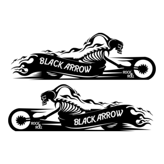 black arrow moto Logo PNG Vector
