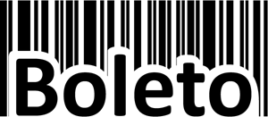 Boleto Código Barra Preto/ Black bar code ticket Logo PNG Vector