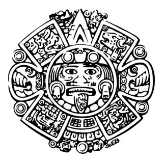 Calendario Azteca (cara) Logo PNG Vector
