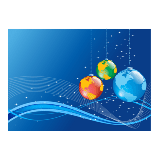 christmas background earth globe ball Logo PNG Vector