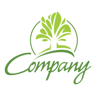 Company Abstract Tree Logo PNG Vector
