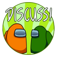 Discuss Among Us Logo PNG Vector
