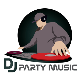 DJ Party Logo PNG Vector