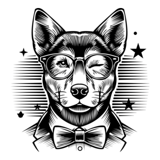 Dog suit Logo PNG Vector