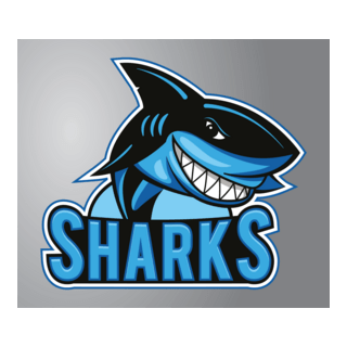 Funny sharks Logo PNG Vector