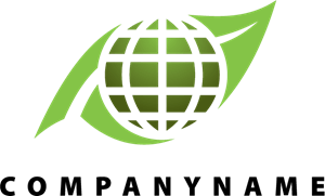 Green Globe Logo PNG Vector