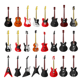 Guitarra Logo PNG Vector
