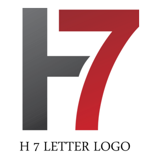 H7 Letter Logo PNG Vector