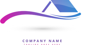 House and Wave Logo PNG Vector