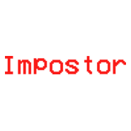 Impostor Text Among Us Logo PNG Vector