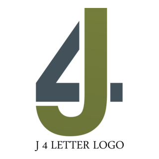 J4 Letter Logo PNG Vector