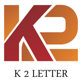 K2 Letter Logo PNG Vector
