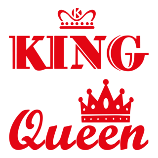 king & queen t-shirt Logo PNG Vector