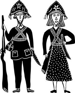 LAMPIÃO E MARIA BONITA Logo PNG Vector