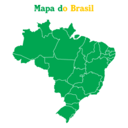Mapa do Brasil Logo PNG Vector
