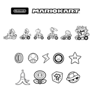 Mariokart Logo PNG Vector