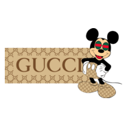 Mickey Gucci Style Logo PNG Vector