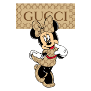 Minnie Mouse Gucci Style Logo PNG Vector