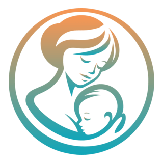 Mother and Baby Logo PNG Vector