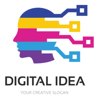 Multicolor Digital Idea Logo PNG Vector
