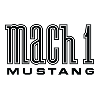 Mustang Mach 1 Logo PNG Vector