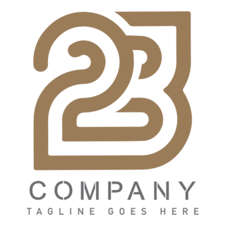 Number 23 Company Logo PNG Vector