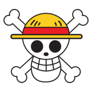 One Piece Skull Logo PNG Vector