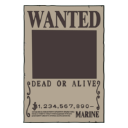 One Piece Wanted Poster Logo PNG Vector