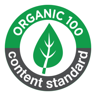organic 100 content standard Logo PNG Vector