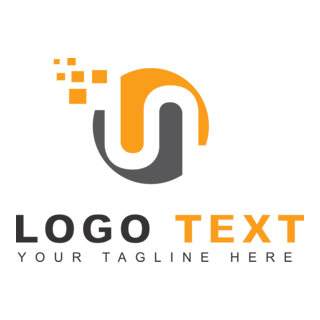 Pixel n letter Logo PNG Vector