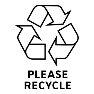 Please Recycle Logo PNG Vector