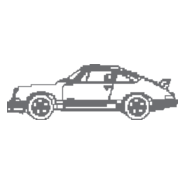 PORSCHE pixel Logo PNG Vector