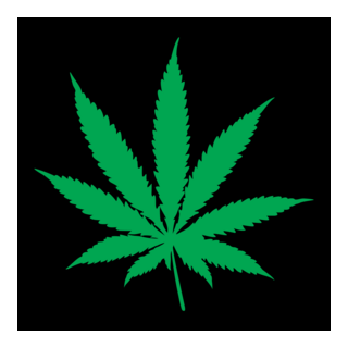 Pot Leaf Logo PNG Vector