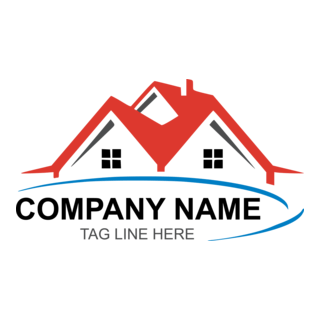 Premium Professional Home Building Resort Logo PNG Vector