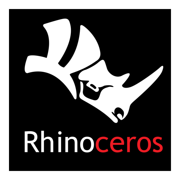 Rhinoceros 3D Logo PNG Vector