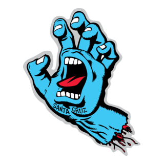 Santa Cruz Screaming Hand Logo PNG Vector