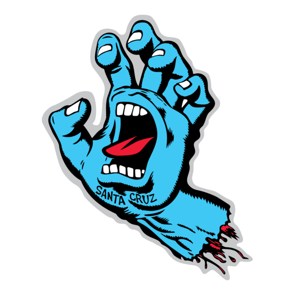 Santa Cruz Screaming Hand Logo PNG Vector
