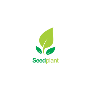 Seed plant green organic Logo PNG Vector
