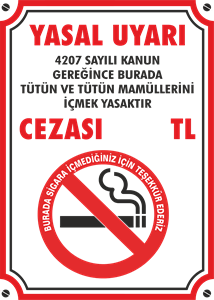 Sigara yasağı levhası Logo PNG Vector